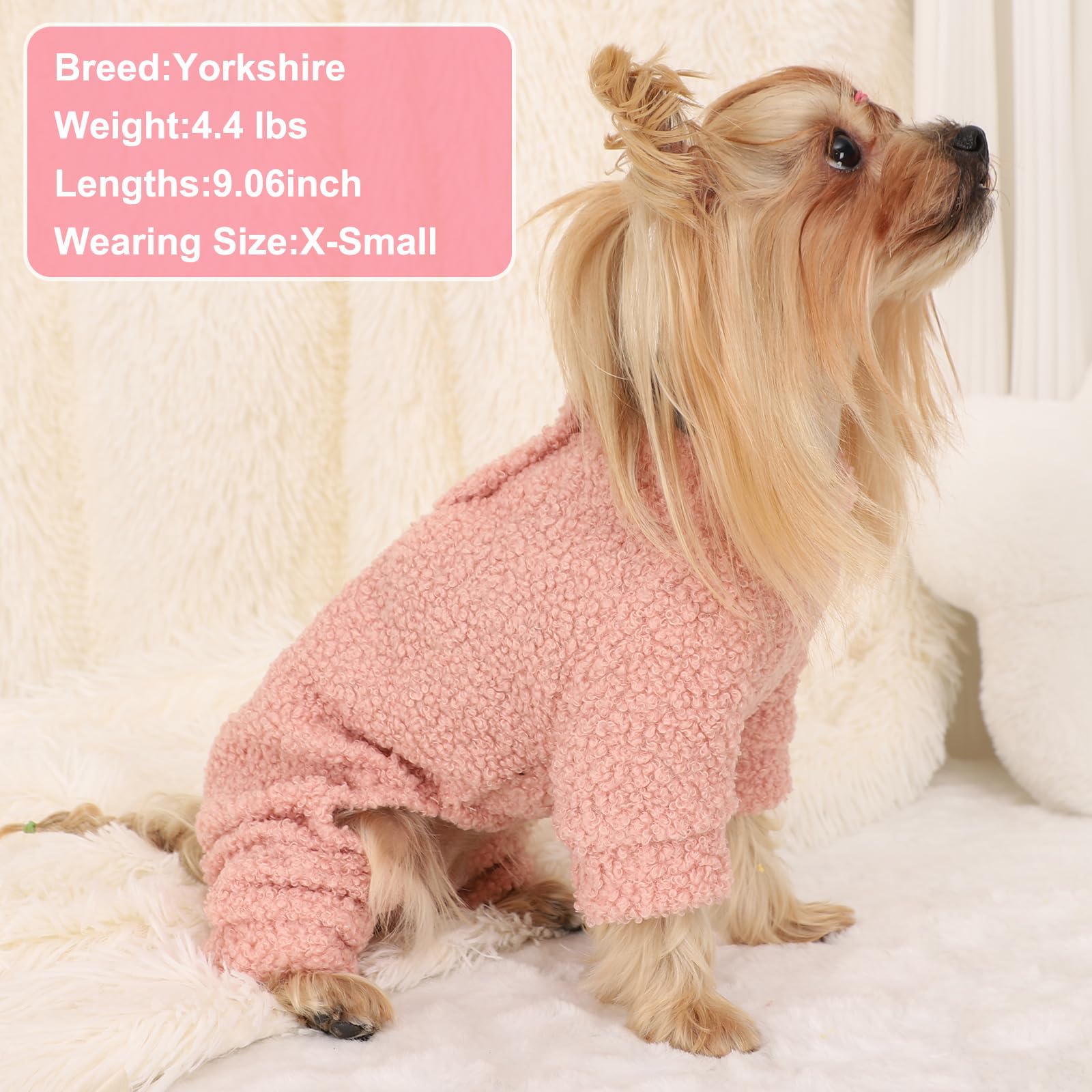 Dog Pajamas Small Sized Dog Boy Girl Valentine'S Day Small Dog Sweater Dog Clothes Fleece Puppy Clothes Jammies Dog Pjs Chihuahu